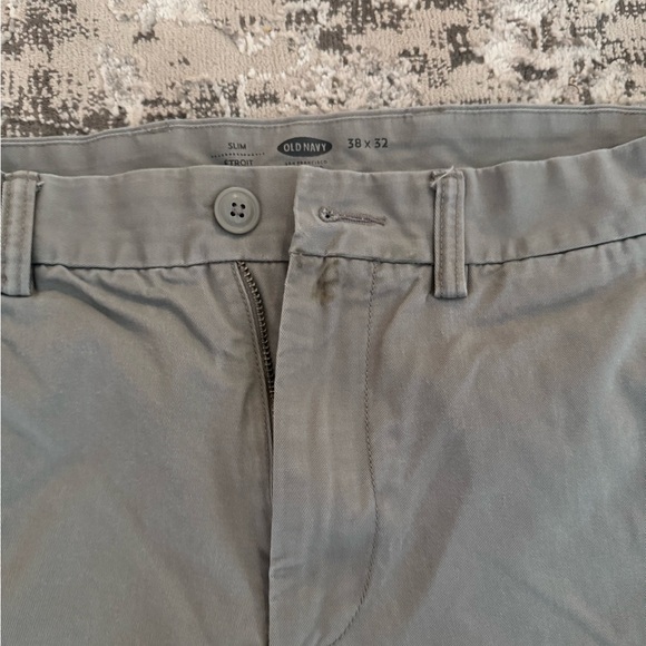 Old Navy Blue Slim Jeans and Gray Pants Bundle 38x32 - Picture 6 of 8